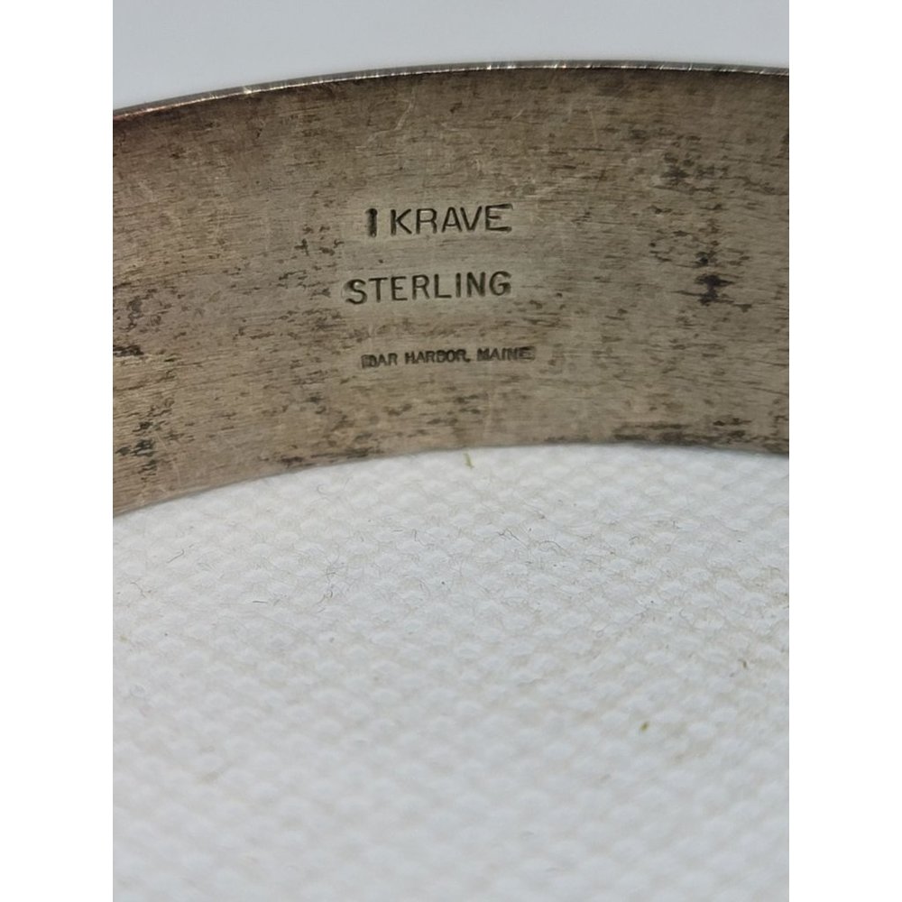 Krave Sterling Silver Solid Bracelet - image 4